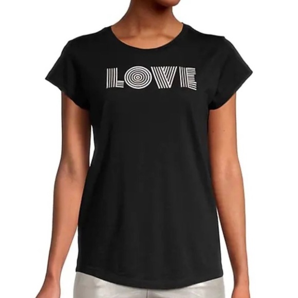 Zadig & Voltaire LOVE Skinny Print Short Sleeve Tee Rare Women’s Size Medium - Picture 2 of 16
